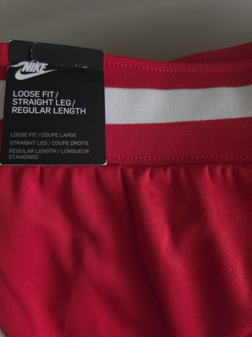 Nike Red & White Track Pants - Picture 4 of 5